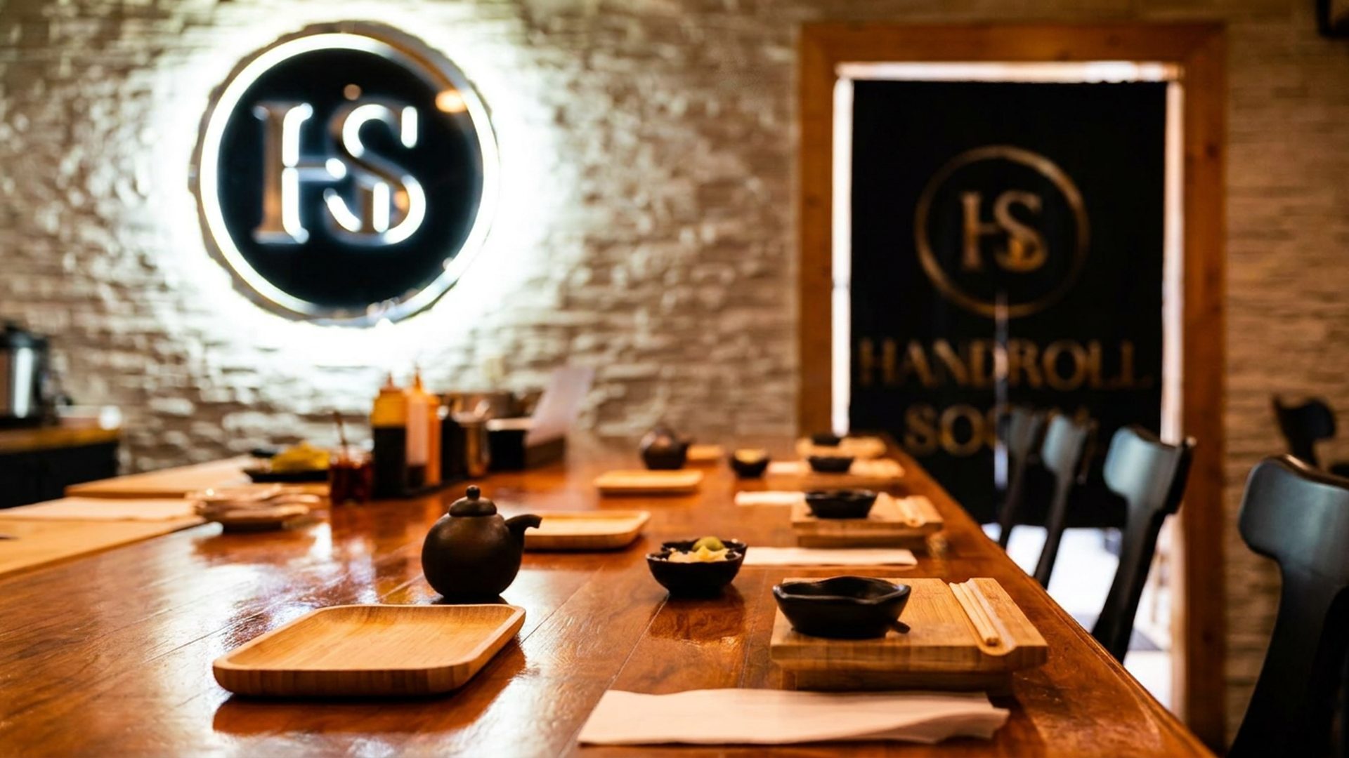A handroll bar built for Cinco Ranch