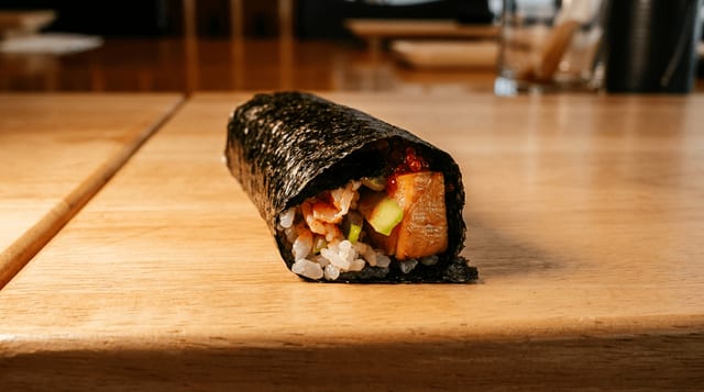 Seared Toro Handroll.