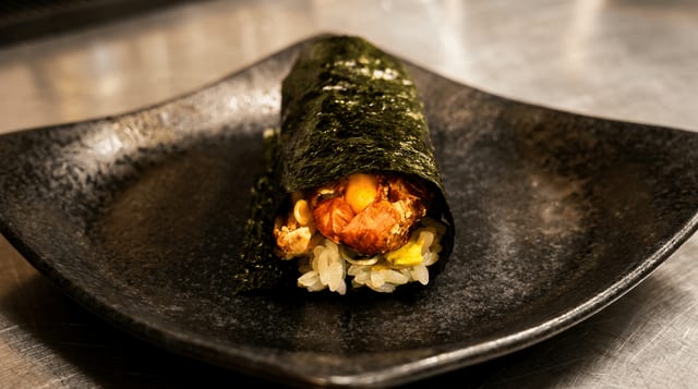 Softshell Crab Handroll.