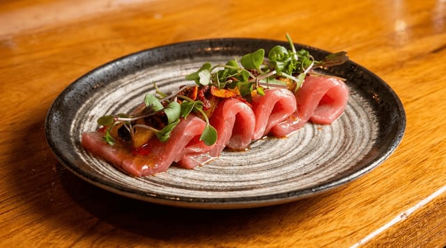 Fatty Tuna Crudo.