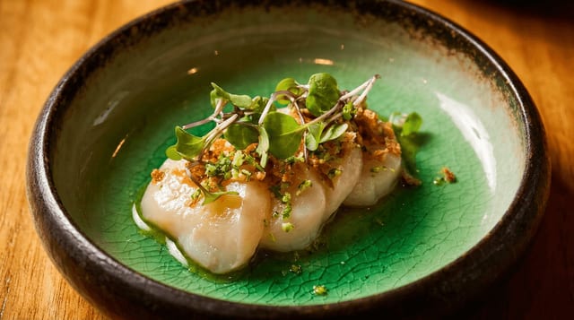 Scallop Crudo.