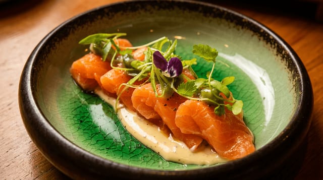 Salmon Crudo.